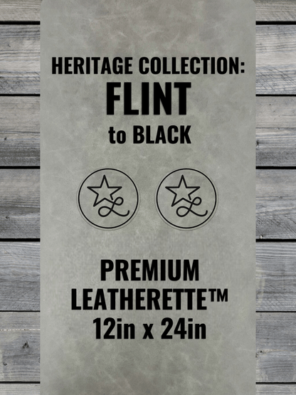 Heritage Collection: Flint Durra-Bull Premium Leatherette™ Sheets (12x24)