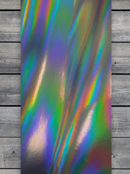 Holographic Silver / Black Durra-Bull Premium Leatherette® Sheets (12x24)