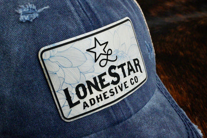 UV Printed Premium Leatherette® Sheets (12x24) - Blue Dahlia