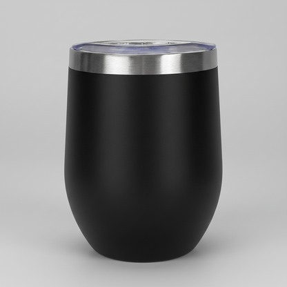 12oz Wine Tumbler - Black