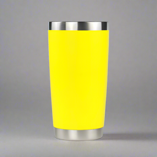 20oz Stainless Tumbler w/ Magnet Sliding Lid - Yellow